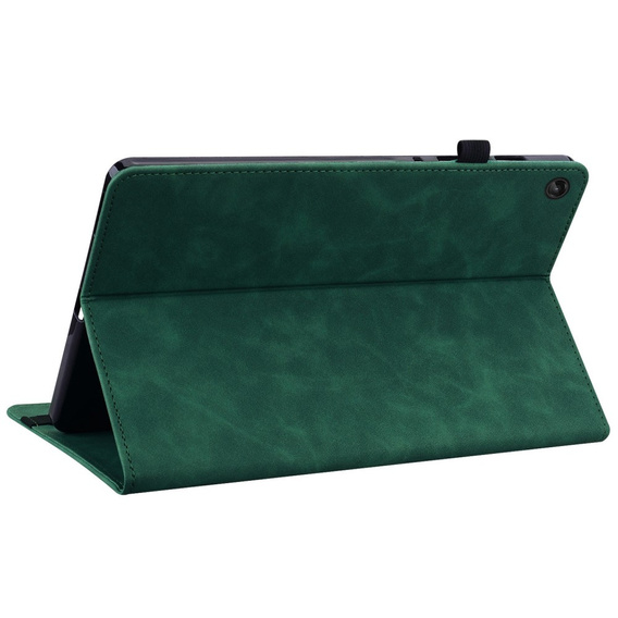 Tok Lenovo Tab M10 10.1 Gen 3, Wallet Pen Slot, zöld