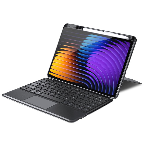 Billentyűzet tok Xiaomi Pad 7 / 7 Pro, Dux Ducis DK sorozat, fekete