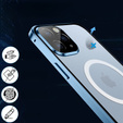 Magnetic Dual Glass MagSafe tok iPhone 13 Pro, kék