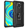 Páncélozott telefontok a Xiaomi Redmi Note 9S / 9 Pro, Nox Case Ring, fekete