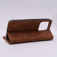 Telefontok a Xiaomi Redmi 12C, ERBORD Vintage, pénztárca patenttal, barna