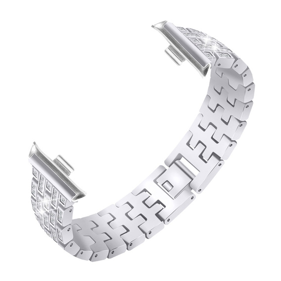 Gyémánt karkötő a Xiaomi Smart Band 8 Pro, Ezüst