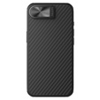 Tok iPhone 16e, páncélozott Nillkin, Carboprof Case, Magsafe, fekete