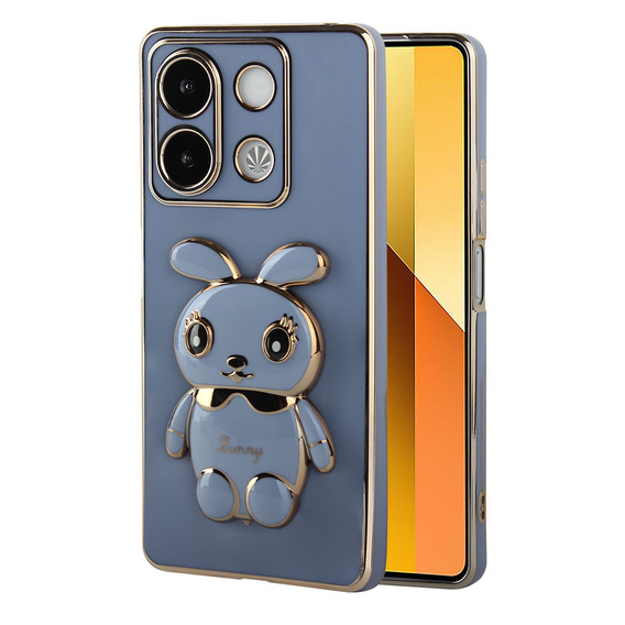Tok Xiaomi Redmi Note 13 5G, Rabbit, kék + Edzett üveg 9H