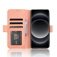 Pattintható tok a Xiaomi 14 Ultra, Card Slot, rózsaszín