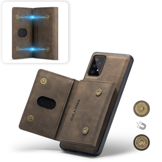 Telefontok a Samsung Galaxy A53 5G, DG.MING 2in1, kávé