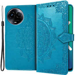 Pattintható tok a Realme 11 5G, Mandala, kék