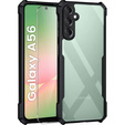 Tok Samsung Galaxy A56, AntiDrop Hybrid, fekete + 9H edzett üveg