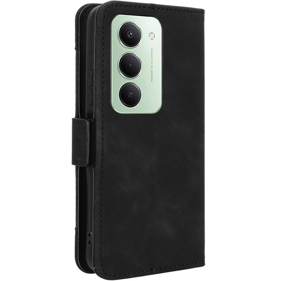 Pántos tok Xiaomi Redmi 15 5G / 4G, kártyahely, pénztárca, fekete