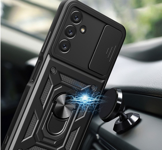 Telefontok a Samsung Galaxy A14 4G/5G, CamShield Slide, fekete