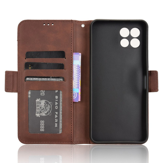 Pattintható tok a T Phone 2 5G, Card Slot, barna