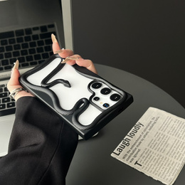 Teletok LUPHIE Samsung Galaxy S25 Ultra-hoz, Armor Bumper, fekete