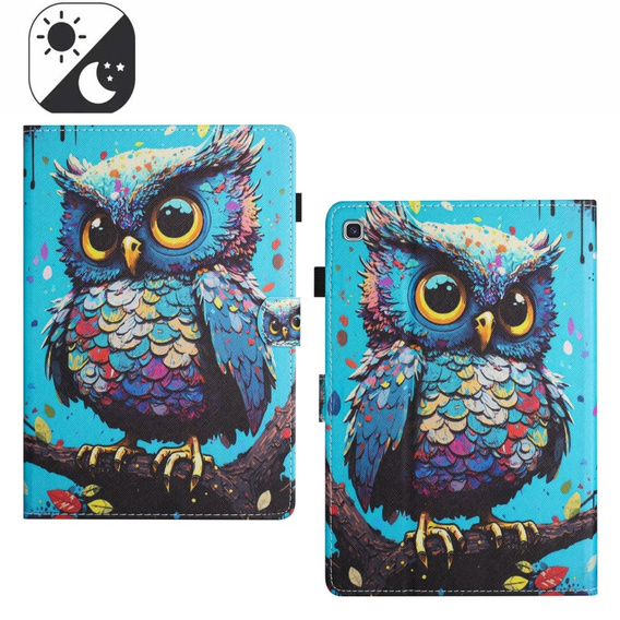 Tok Samsung Galaxy Tab A7 Lite, pánttal, owl