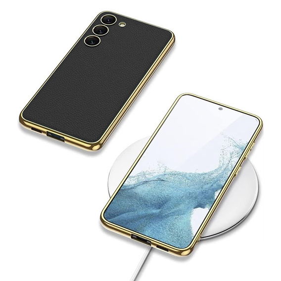 Telefontok a Samsung Galaxy S24, GKK Leather, fekete