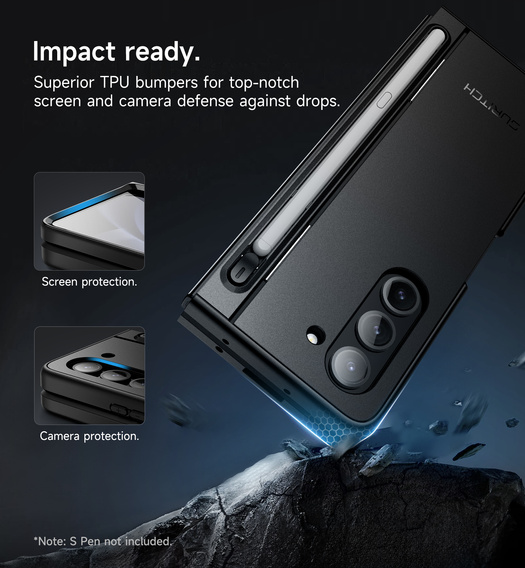 Suritch teljes testű tok állvánnyal és tolltartóval Samsung Galaxy Z Fold5 készülékhez