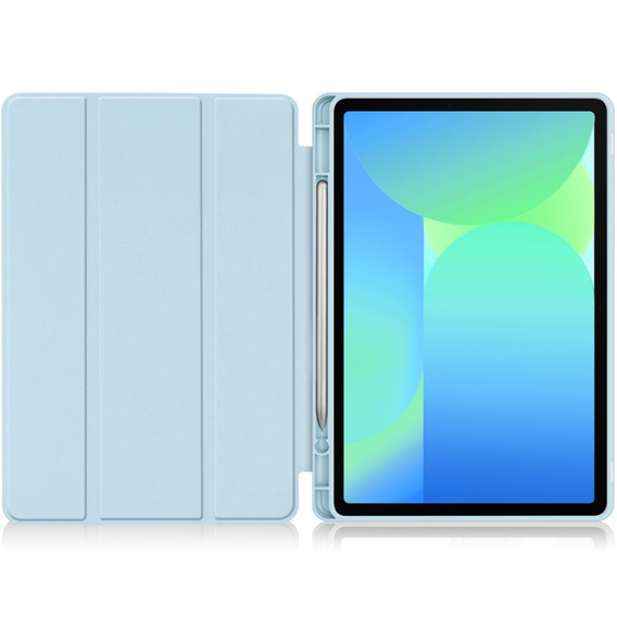 Tok Samsung Galaxy Tab S10 FE+ Plus, Smartcase tolltartóval, kék