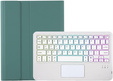 Kivilágított bluetooth billentyűzettel ellátott tok iPad 10.9 2022 (10 gen.), zöld