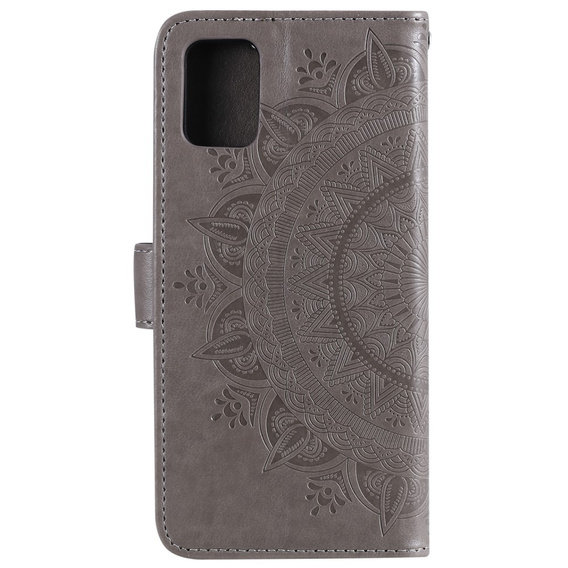 Pattintható tok a Oppo Reno6 5G, Mandala, szürke