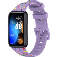 Silikonowy Gumowy Pasek do Huawei Band 8, czarny