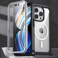 Tok iPhone 15 Pro, páncélozott teljes védelem 360° MagSafe, képernyőüveg, fekete