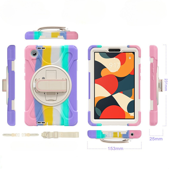 Páncélozott tok állvánnyal és vállpánttal a Lenovo Tab One készülékhez