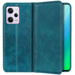 Telefontok a Xiaomi Redmi Note 12 Pro+ 5G, Wallet Litchi Leather, zöld