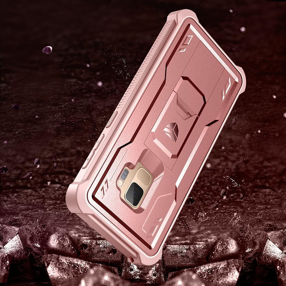 Páncélozott tok a Samsung Galaxy S9, Dexnor Full Body, rózsaszín