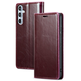 Pattintható tok a Samsung Galaxy A54, ERBORD Waxy Wallet, piros