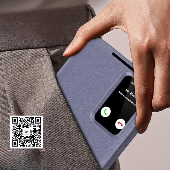 Flip tok Samsung Galaxy A55 5G, Smart View Wallet, lila