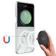 Tok a Samsung Galaxy Z Flip7 FE / Z Flip6, Fusion Hybrid, MagSafe-hoz, átlátszó