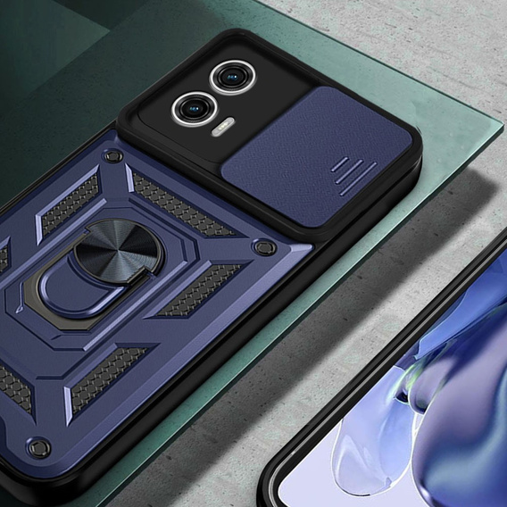 Telefontok a Motorola Moto G73 5G, CamShield Slide, kék