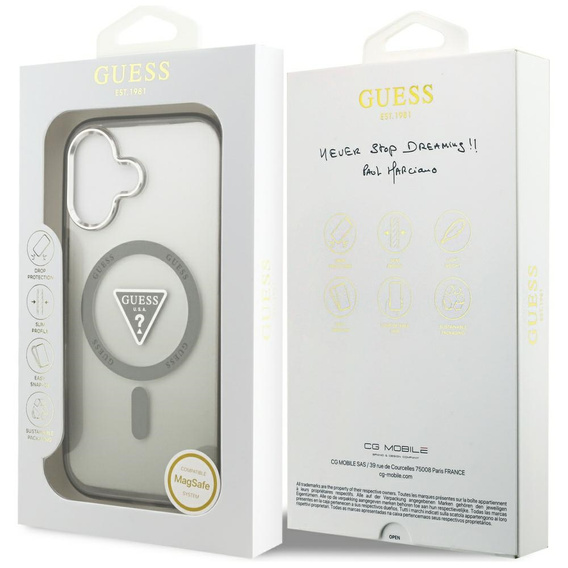 GUESS IML Gradient Triangle Logo MagSafe tok iPhone 17-hez