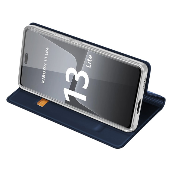 Dux Ducis Telefontok a Xiaomi 13 Lite, Skinpro, sötétkék