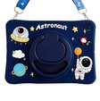Gyermek szilikon tok Samsung Galaxy Tab A8 10.5 20212 X200 / X205, páncélozott, pánttal, Astronaut, sötétkék