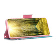 Pattintható tok a Xiaomi Redmi 12C, Wallet, sakura, kék