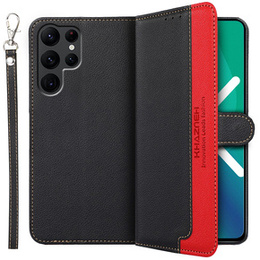 Pattintható tok a Samsung Galaxy S22 Ultra 5G, KHAZNEH RFID, kék