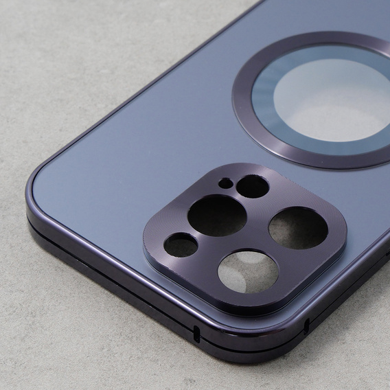 Telefontok a iPhone 13 Pro Max, Dual Glass, Magsafe-hoz, lila