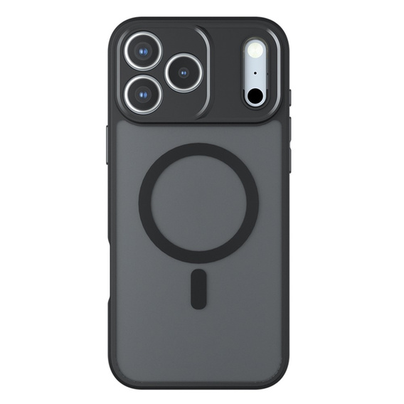 Matt tok iPhone 17 készülékhez, Magsafe-hoz, matt fekete