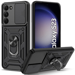 Telefontok a Samsung Galaxy S23, CamShield Slide, fekete