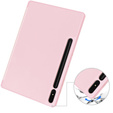 Tok Samsung Galaxy Tab S10+ Plus, Smartcase tolltartóval, rózsaszín
