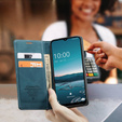 CASEME tok Samsung Galaxy M33 5G, Leather Wallet Case, kék