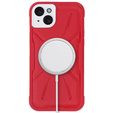 Tok iPhone 15 Plus, ERBORD Armor Mag, piros