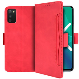 Pattintható tok a Samsung Galaxy A03s, Card Slot, piros