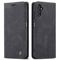 CASEME tok Samsung Galaxy A04S / A13 5G, Leather Wallet Case, fekete