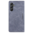 Telefontok a Samsung Galaxy A54, ERBORD Vintage, pénztárca patenttal, szürke