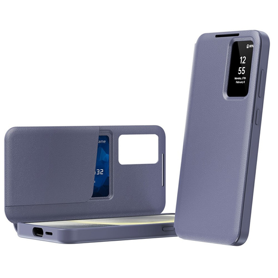 Flip tok Samsung Galaxy S25 Edge, Smart View Wallet, lila