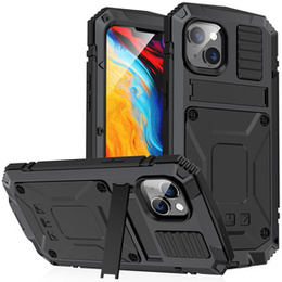Páncélozott tok a iPhone 14, R-JUST, fekete