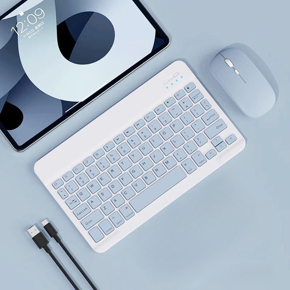 Tok + billentyűzet Apple iPad Pro 11" 5 gen. 2024, Leather Pen Slot TouchPad, fekete