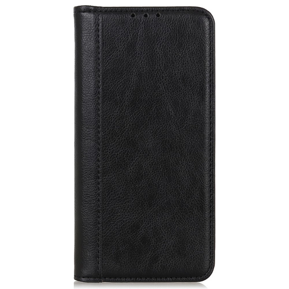 Telefontok a Samsung Galaxy S24 Ultra, Wallet Litchi Leather, fekete