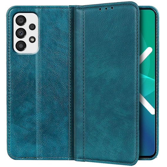 Pattintható tok Samsung Galaxy A33 5G, Split Leather, kék
